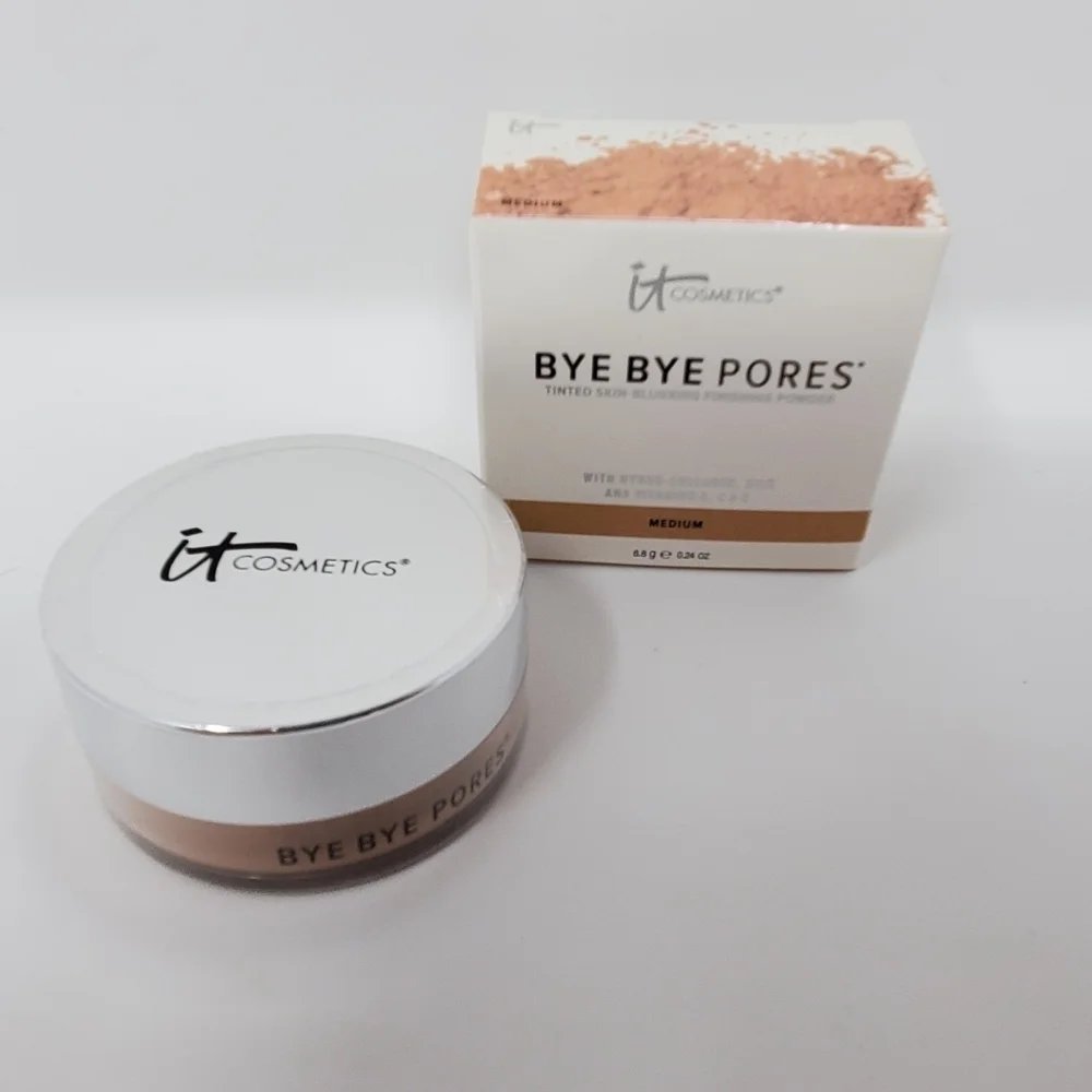 NIB It Cosmetics Bye Bye Pores Tinted Skin Blurring Finishing Powder- Me…